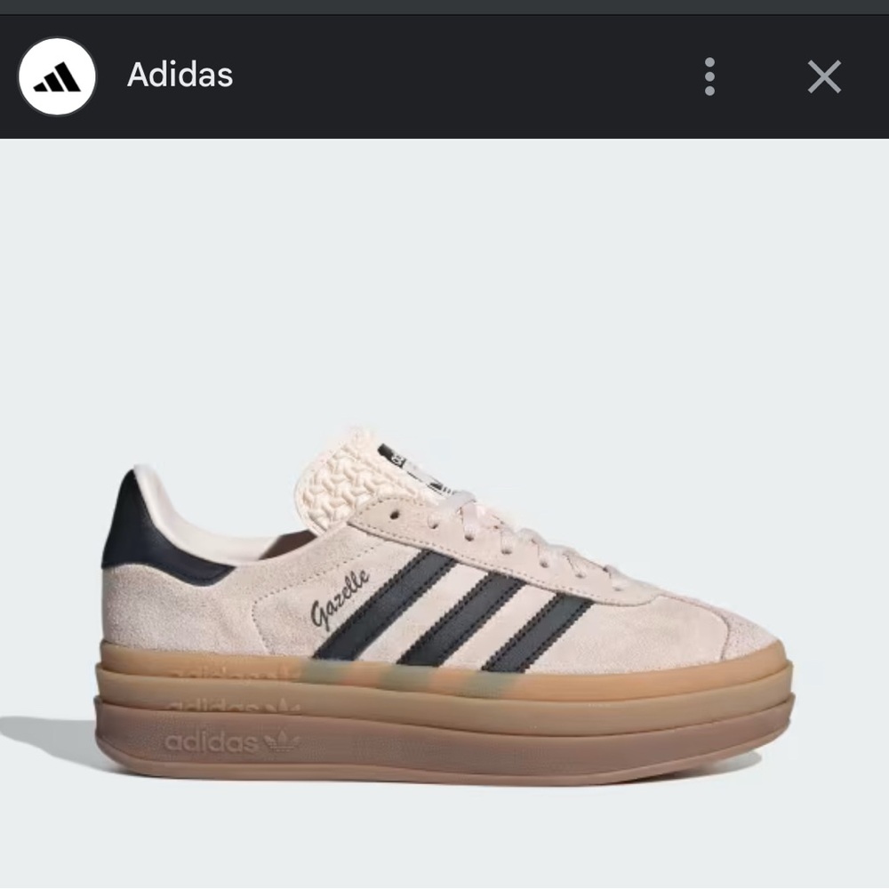 Adidas Pink and Black Retro Sneakers